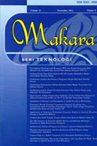 Physical Characterization And Desulfurization Of Biobriquette Using Calcium-Based Adsorbent  / Makara Seri Teknologi Vol 15 No.2 November 2011