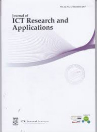 Journal of ICT Research and Applications, Volume 13 Tahun 2019