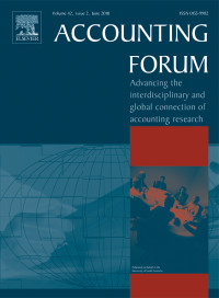 Image of Accounting forum, Volume 41 Tahun 2017