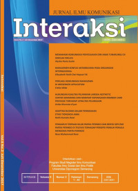Image of Jurnal Ilmu Komunikasi Interaksi, Volume 3 Tahun 2014