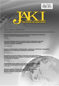 Jurnal Akuntansi dan Keuangan Indonesia, Volume 10 Tahun 2013