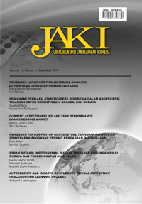 Jurnal Akuntansi dan Keuangan Indonesia, Volume 11 Tahun 2014