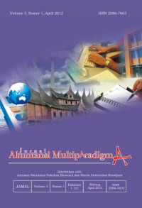Jurnal Akuntansi Multiparadigma, Volume 3 Tahun 2012