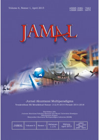Jurnal Akuntansi Multiparadigma, Volume 6 Tahun 2015