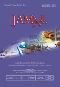 Jurnal Akuntansi Multiparadigma, Volume 7 Tahun 2016
